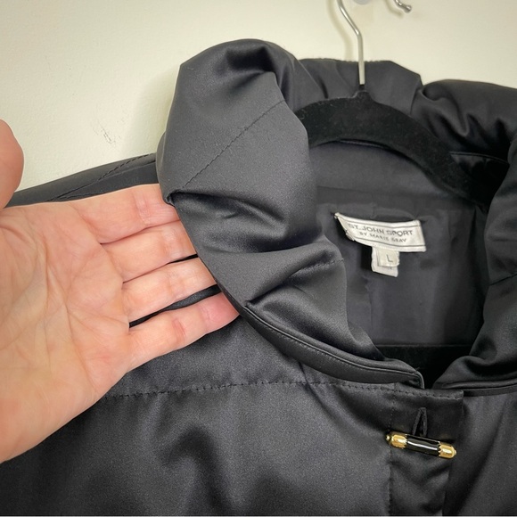 St John Sport By Marie Gray Vintage Rolled Collar Quilted Jacket designer - Picture 2 of 10